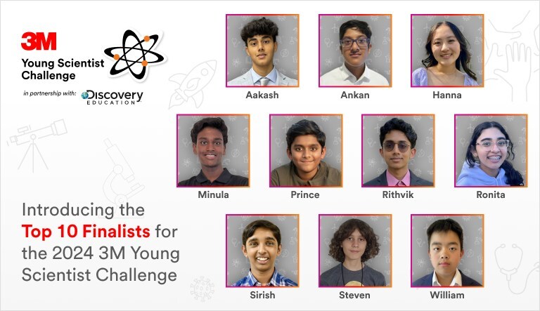 3M Young Scientist Challenge Announces 2024 National Finalists 3M Young Scientist Challenge National Finalists