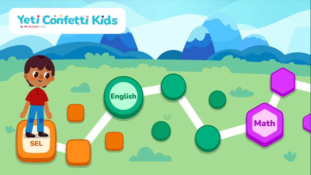 Lirvana Labs’ Yeti Confetti™ Kids App Reports Half-Grade Level Improvement in Math and English in Just 10 Weeks 15 minutes of play per week on the Yeti Confetti Kids app is proven to enhance English Literacy and Mathematical Reasoning skills